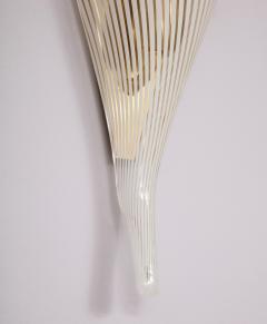 A pair of Italian mid century modern Murano glass wall sconces - 1014057