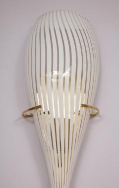 A pair of Italian mid century modern Murano glass wall sconces - 1014058