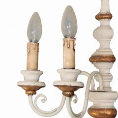 A pair of Italian painted wood sconces C 1950  - 4119016