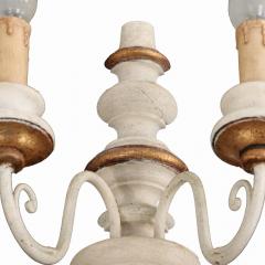A pair of Italian painted wood sconces C 1950  - 4119018