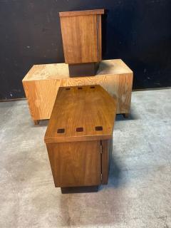 A pair of Lane Tower Suite Nightstands designed by Dave Parmalee 1970s - 4476821