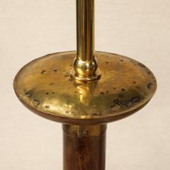 A pair of Mahogany Candlestick Lamps - 4558883