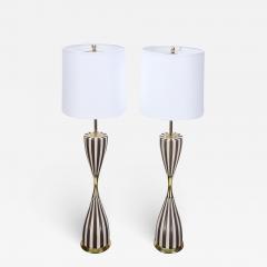 A pair of Mid Century Harlequin table lamps by Gerald Thurston Circa 1950  - 2322758