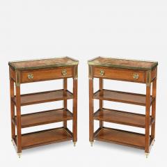 A pair of Napoleon III satinwood side tables or bedside tables - 3075649