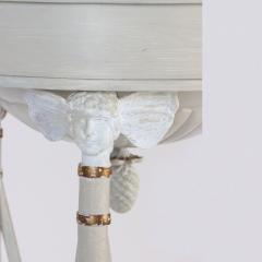 A pair of Neoclassical style painted Pillars pedestals mid 20th Century - 2395195