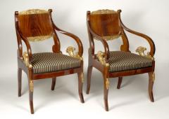 A pair of Russian Imperial armchairs - 907811