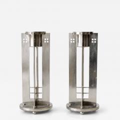 A pair of Silver Plate Swid Powell Candlesticks - 4688507