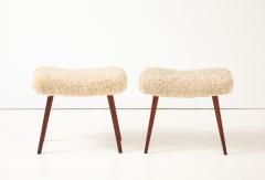 A pair of Swedish Modern Stools Circa 1940s - 4447338