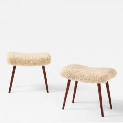 A pair of Swedish Modern Stools Circa 1940s - 4447550