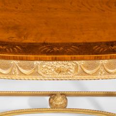 A pair of Victorian Hepplewhite style satinwood console tables - 1514381