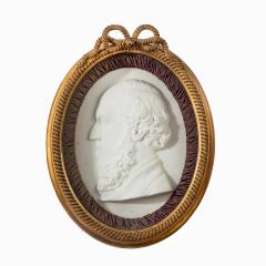 A pair of Victorian marble portrait plaques - 790532