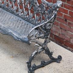 A pair of aluminum sleigh form garden benches circa 1950  - 3447025