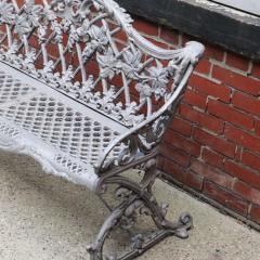 A pair of aluminum sleigh form garden benches circa 1950  - 3447085