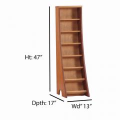 A pair of bench made sculptural walnut bookcases Contemporary  - 3945131