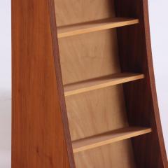 A pair of bench made sculptural walnut bookcases Contemporary  - 3945135