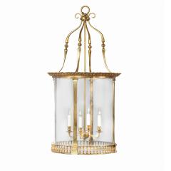 A pair of brass drum lanterns in the style of Lutyens - 3929380