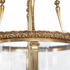 A pair of brass drum lanterns in the style of Lutyens - 3929383