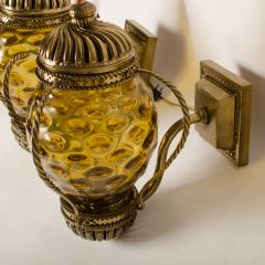 A pair of carriage lantern style wall sconces circa 1890 - 1697365