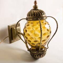 A pair of carriage lantern style wall sconces circa 1890 - 1697369