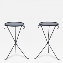A pair of contemporary wrought iron drink tables Contemporary  - 2683246