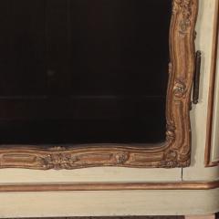 A pair of cream painted and parcel gilt large bookcases French 19th C - 2863043