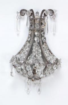 A pair of crystal wall sconces in the manner of Jansen circa 1940 - 3258426