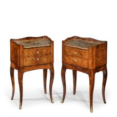A pair of freestanding French kingwood bedside cabinets - 2594119