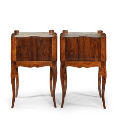 A pair of freestanding French kingwood bedside cabinets - 2594125