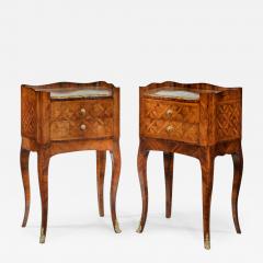A pair of freestanding French kingwood bedside cabinets - 2596690