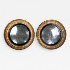 A pair of gilded circular mirrors HMS Blanche Battle of Copenhagen  - 1105154