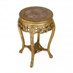 A pair of giltwood and marble inlay stands - 2776177