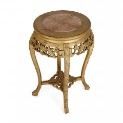 A pair of giltwood and marble inlay stands - 2776178