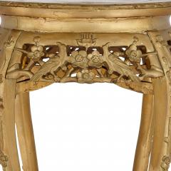 A pair of giltwood and marble inlay stands - 2776181