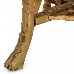A pair of giltwood and marble inlay stands - 2776187