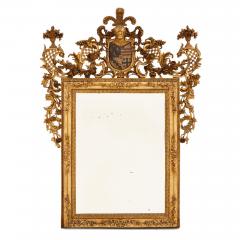 A pair of giltwood and polychrome decorated antique Italian mirrors - 2776236