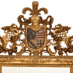 A pair of giltwood and polychrome decorated antique Italian mirrors - 2776239