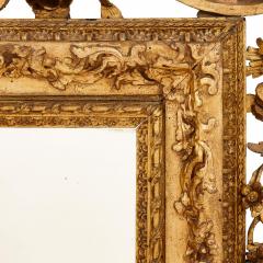 A pair of giltwood and polychrome decorated antique Italian mirrors - 2776248