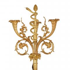 A pair of large French ormolu and patinated bronze candelabra - 2664917