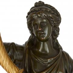 A pair of large French ormolu and patinated bronze candelabra - 2664918