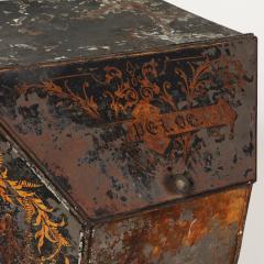 A pair of large floor sized Victorian period tin tea caddies 19th C  - 2234639