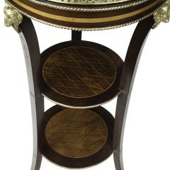 A pair of late 19th century French 3 tier satinwood side tables - 3393264