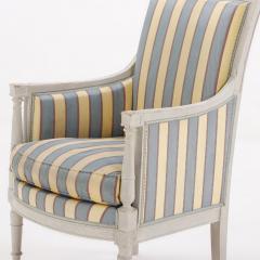 A pair of painted French Directoire style bergere chairs C 1900  - 3483092