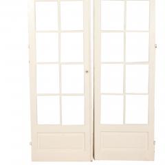A pair of painted French doors C 1900 - 2570093