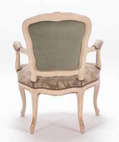 A pair of painted and giltwood French upholstered open armchairs Louis XV style - 3448483