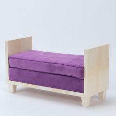 A pair of parchment upholstered benches Contemporary - 2509937