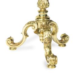 A pair of particularly fine quality French solid brass standard lamps - 3433753