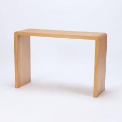 A pair of rounded cerused oak console tables Contemporary - 2284615