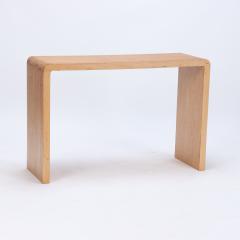 A pair of rounded cerused oak console tables Contemporary - 2284619