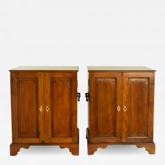 A pair of satinwood Anglo Chinese collector s table cabinets - 2841293