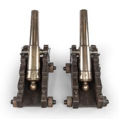 A pair of ships Bronze Cannon from the S V Jura 1875 - 4346241